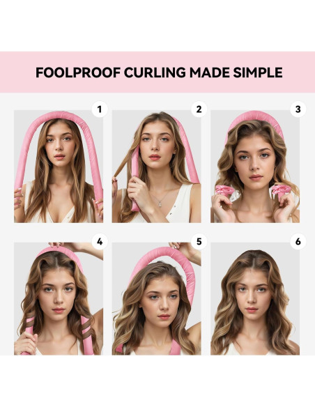 Varilla de Rizado Sin Calor Togayu - Rizos Naturales Rosa Sakura