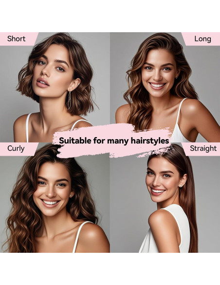 Varilla de Rizado Sin Calor Togayu - Rizos Naturales Rosa Sakura