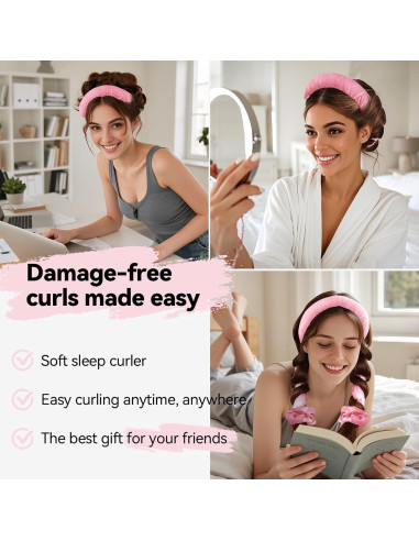 Varilla de Rizado Sin Calor Togayu - Rizos Naturales Rosa Sakura