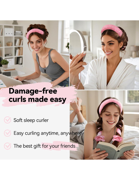 Varilla de Rizado Sin Calor Togayu - Rizos Naturales Rosa Sakura