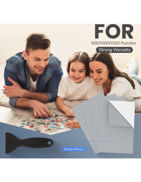 20 Hojas Adhesivas para Preservar Puzzles NIWIN 3000 Piezas
