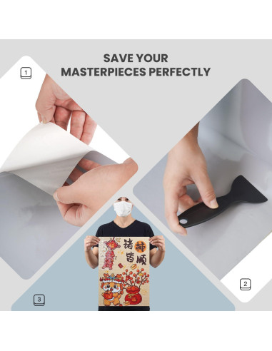 20 Hojas Adhesivas para Preservar Puzzles NIWIN 3000 Piezas