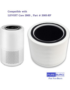 Filtros de Reemplazo PUREBURG H13 HEPA para Levoit Core 200s - 2 Pzs 2