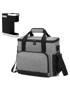 Bolsa de transporte CURMIO para cafetera Keurig K-Mini gris