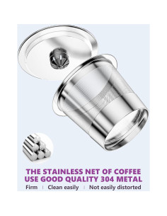 Cápsulas de café reutilizables YCXDZDG para Keurig - Acero inoxidable 2