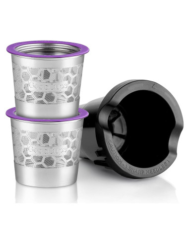 2 Tazas K Reutilizables GoodCups Acero Inoxidable para Keurig
