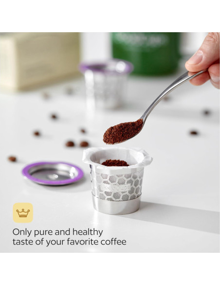 2 Tazas K Reutilizables GoodCups Acero Inoxidable para Keurig