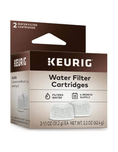 Cartuchos de Filtro de Agua Keurig - 2 Repuestos para K-Cup