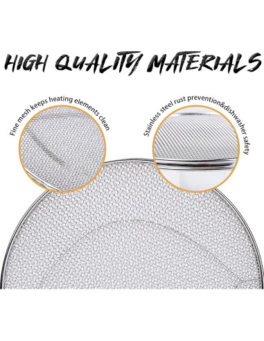 2 Protectores de Salpicaduras Acero Inoxidable Ninja Foodi FG551