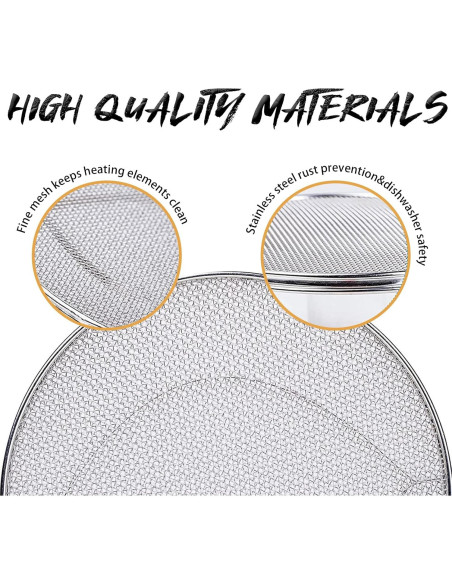 2 Protectores de Salpicaduras Acero Inoxidable Ninja Foodi FG551