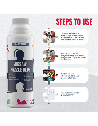 Pegamento para Rompecabezas GH1200 - 280ml (2x140ml) Secado Rápido