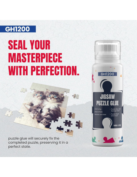Pegamento para Rompecabezas GH1200 - 280ml (2x140ml) Secado Rápido Pegamento para Rompecabezas GH1200 - 280ml (2x140ml) Secado Rápido