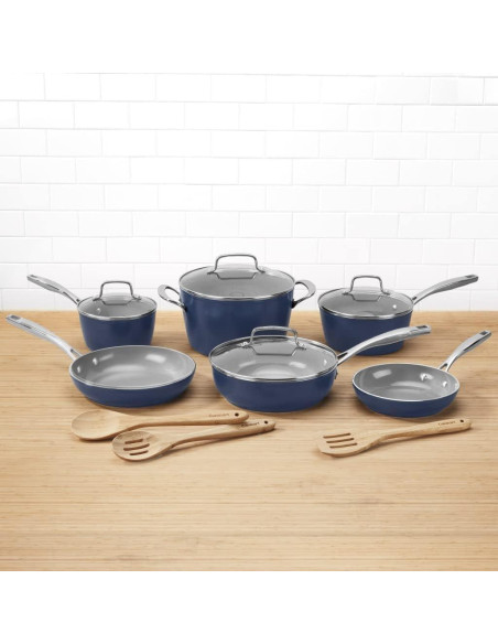 Juego de Utensilios de Cocina 13 Piezas Cuisinart Ceramica XT Azul