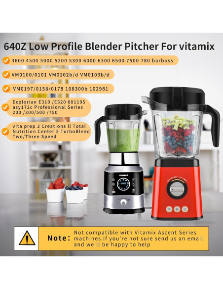 Recipiente de 1.89L para Licuadora Vitamix 5200 5300 6500