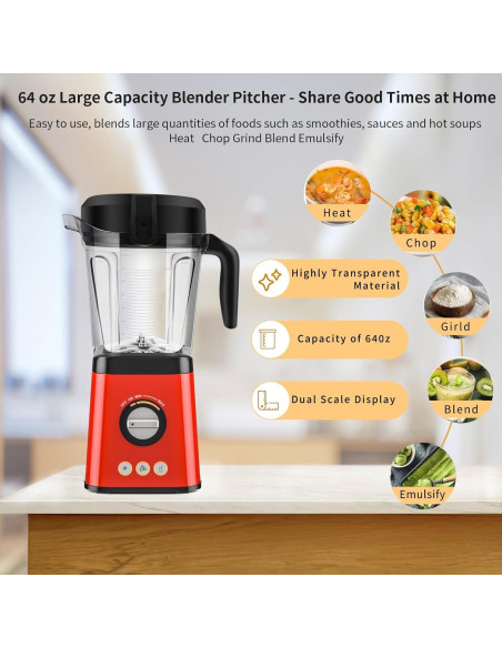 Recipiente de 1.89L para Licuadora Vitamix 5200 5300 6500