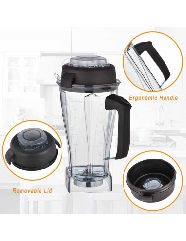 Contenedor de 1.81L para Licuadoras Vitamix EastFune 64Oz