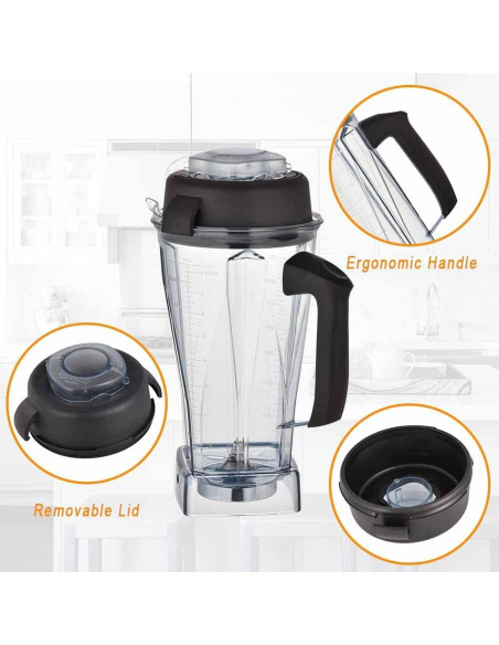 Contenedor de 1.81L para Licuadoras Vitamix EastFune 64Oz