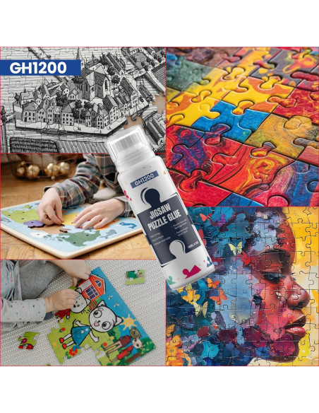 Pegamento para Rompecabezas GH1200 - 280ml (2x140ml) Secado Rápido Pegamento para Rompecabezas GH1200 - 280ml (2x140ml) Secado Rápido