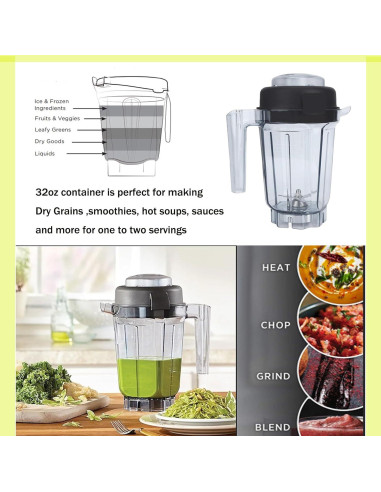 Jarra de licuadora 0.9L Vitamix 5200 4500 5000 6300