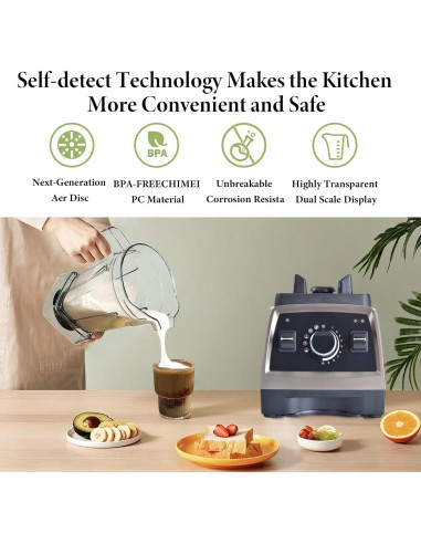 Contenedor Aer Disc 1.36L Sacumea para Licuadoras Vitamix