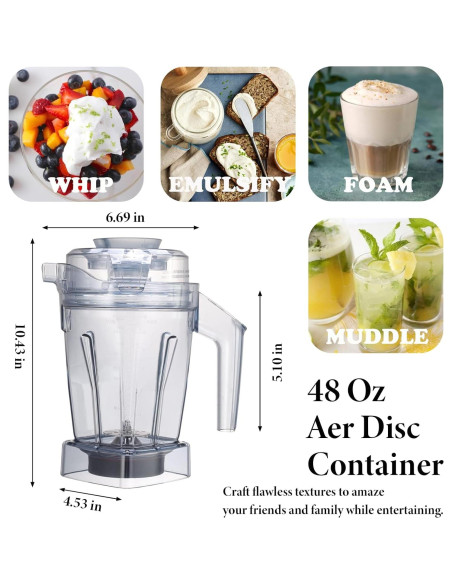 Contenedor Aer Disc 1.36L Sacumea para Licuadoras Vitamix Contenedor Aer Disc 1.36L Sacumea para Licuadoras Vitamix