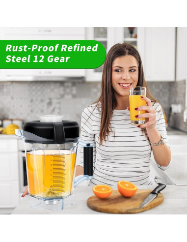 Contenedor de Reemplazo 64oz LEEPENK para Vitamix 7500 y Más