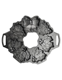 Sartén de Hierro Fundido Lodge en Forma de Corona Navideña 37.24 cm