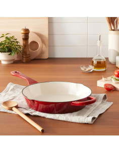 Sartén de Hierro Fundido Enameled Crock-Pot 10" Roja 2.5L 2