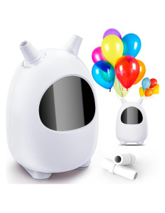 Bomba de Globo Eléctrica Ezire 600W Doble Boquilla Blanca