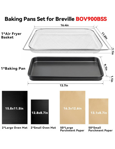 Accesorios Freidora de Aire SIUDANGKA para Breville BOV900BSS