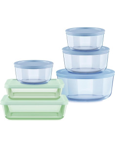 Juego de 12 Contenedores de Almacenamiento Pyrex Libre BPA 2