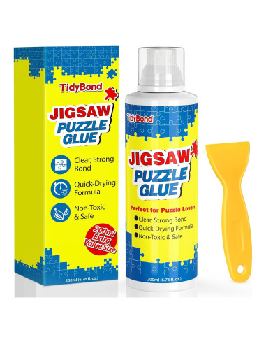 Pegamento para Rompecabezas TidyBond 200ml - Secado Rápido y No Tóxico