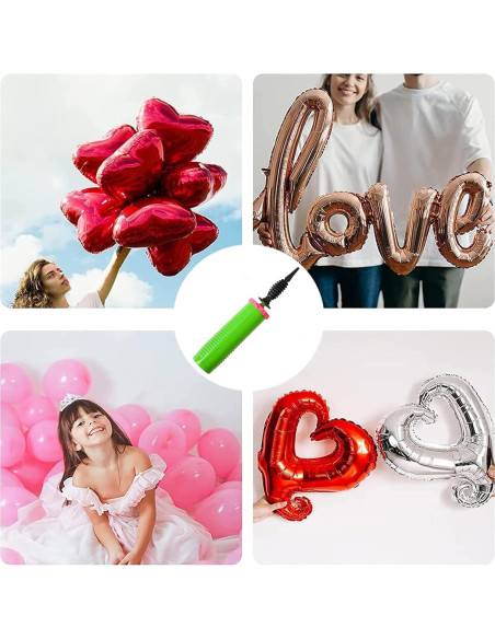 Bomba de Globo Manual Ouyili Doble Acción Verde 108g