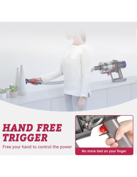 Cepillo de Polvo y Manguera Flexible ACCTDLF para Dyson V7 V8 V10 V11 V15