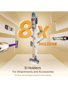 Soporte para Aspiradora Inalámbrica PEGZONE con 8 Ganchos Blanco 2
