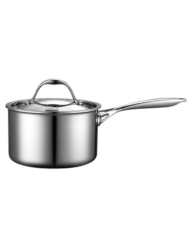 Cacerola de Acero Inoxidable Cooks Standard 3 Cuartos Plata