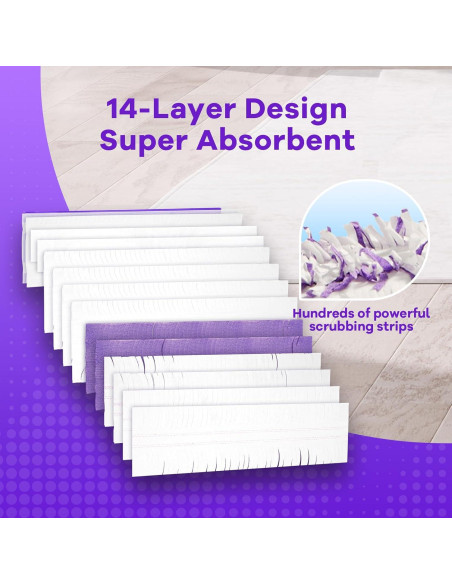 11 Almohadillas Desechables para Mopa EZHERS Multi-Superficie