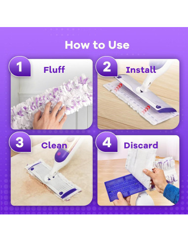 11 Almohadillas Desechables para Mopa EZHERS Multi-Superficie