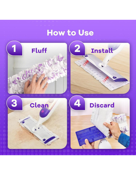 11 Almohadillas Desechables para Mopa EZHERS Multi-Superficie