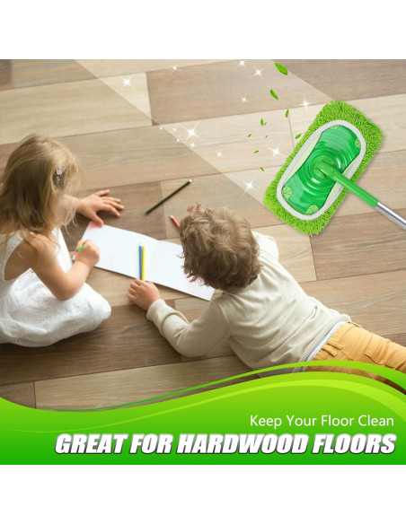 Juego de 4 Paños de Microfibra Meeti para Swiffer Verde