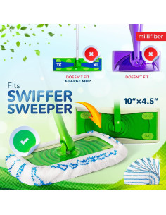 Paños de Mopa Reutilizables Millifiber 2 Unidades Microfibra 2