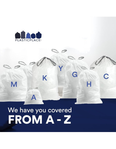 Bolsas de Basura Plasticplace Código L 200 Unidades 18 Litros