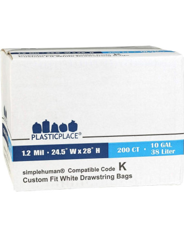 Bolsas de Basura Plasticplace K 10 Galones 200 Unidades