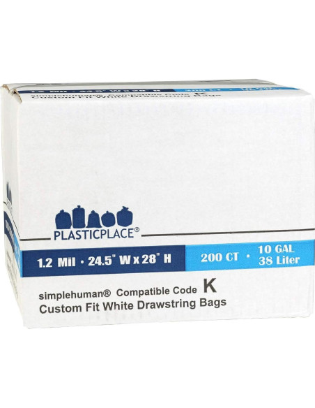 Bolsas de Basura Plasticplace K 10 Galones 200 Unidades