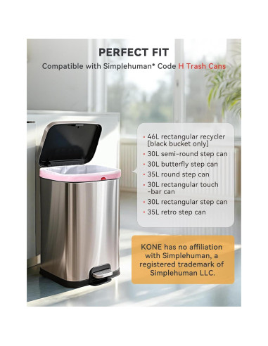 Bolsas de Basura KONE Código H, 68 Unidades, 1.35 Mil, 30-35 Litros