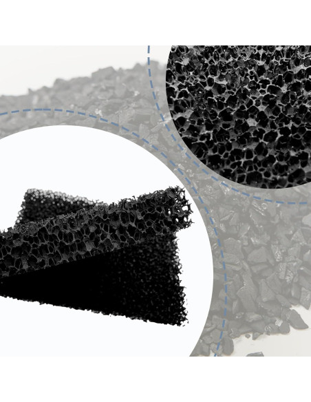 Filtros de Carbón Activado para Basura LUTQ 4-Pack 10.9x7.9 cm Filtros de Carbón Activado para Basura LUTQ 4-Pack 10.9x7.9 cm