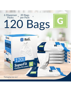 Bolsas de Basura Reli. SuperFit Cód. G 120 Unidades 30L 2