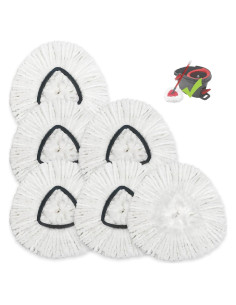 Cabezas de Repuesto Mop Microfibra CLEAN PIONEER 6 Paquetes