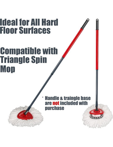 Cabezal de Repuesto para Mopa Homsis - Paquete de 3 Microfibra