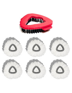 Kit de Repuesto 7 Cabezas Microfibra Homsis para Fregadora